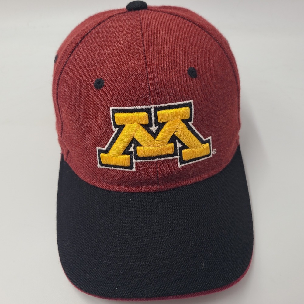 Minnesota Golden Gophers Hat Adjustable (Fits Small) Zephyr Red Black NCAA Men